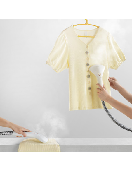 
Giluminio valymo 1900 W garinis valytuvas su garų valymo funkcija B200 + šepetys - baltas
