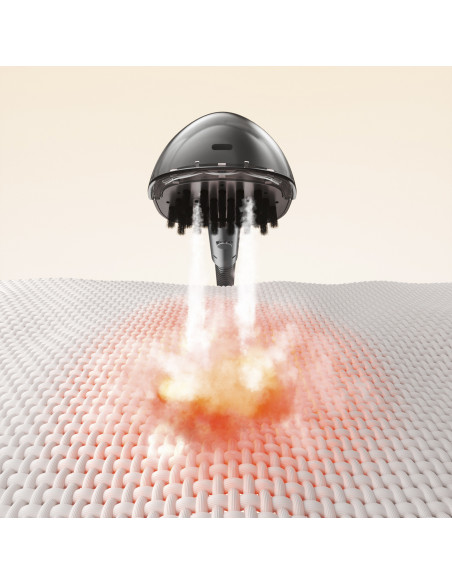 
Giluminio valymo 1900 W garinis valytuvas su garų valymo funkcija B200 + šepetys - baltas
