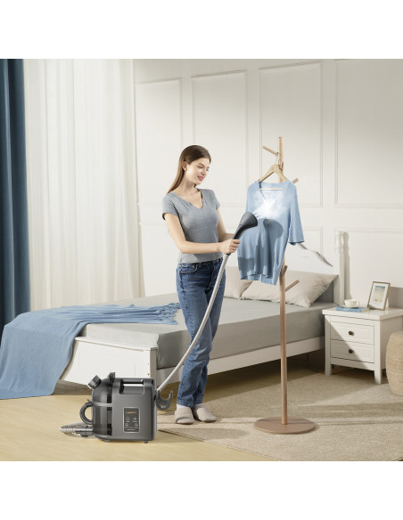 
Giluminio valymo 1900 W garinis valytuvas su garų valymo funkcija B200 + šepetys - baltas
