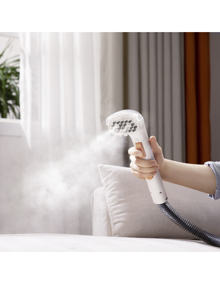 
Giluminio valymo 1900 W garinis valytuvas su garų valymo funkcija B200 + šepetys - baltas
