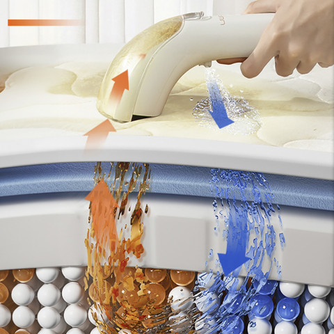 
Skalbimo dulkių siurblys 12000Pa 450W savaiminio valymo B100-S - baltas
