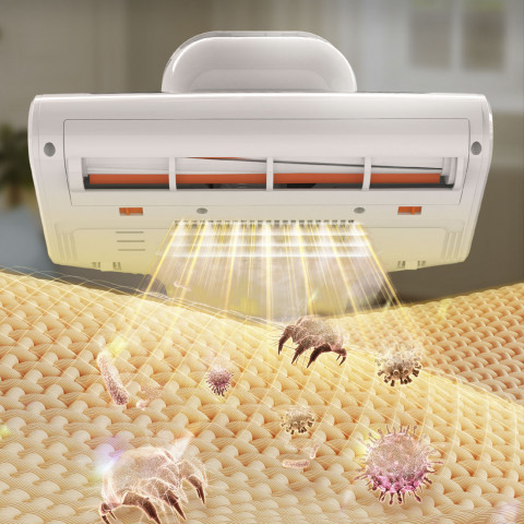 
Čiužinių dulkių siurblys alergiškiems žmonėms, UV + ultragarsinis dulkių erkučių šalinimas, 500 W, M300 - baltas
