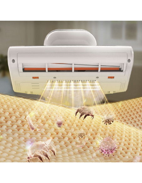 
Čiužinių dulkių siurblys alergiškiems žmonėms, UV + ultragarsinis dulkių erkučių šalinimas, 500 W, M300 - baltas
