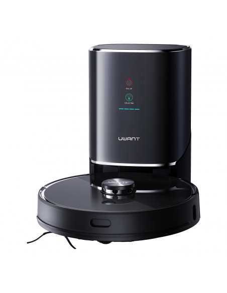 
Robotas dulkių siurblys su šluostės funkcija + įkrovimo ir valymo stotelė U100 - pilkas
