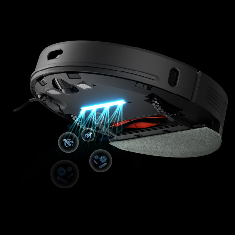 
Robotas dulkių siurblys su šluostės funkcija + įkrovimo ir valymo stotelė U100 - pilkas
