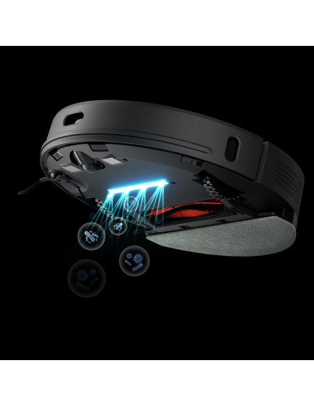 
Robotas dulkių siurblys su šluostės funkcija + įkrovimo ir valymo stotelė U100 - pilkas
