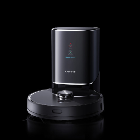 
Robotas dulkių siurblys su šluostės funkcija + įkrovimo ir valymo stotelė U100 - pilkas
