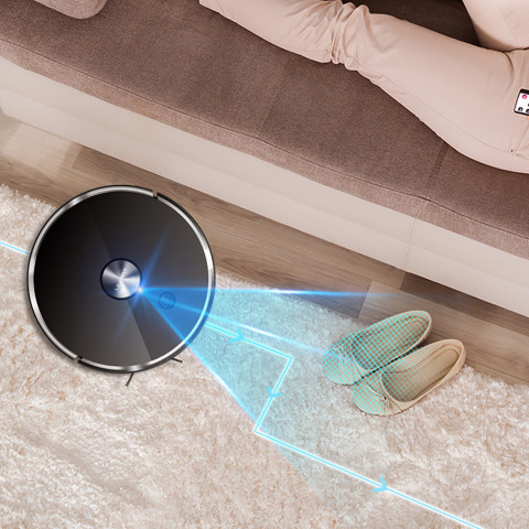 
Robotas dulkių siurblys su šluostės funkcija + įkrovimo ir valymo stotelė U100 - pilkas
