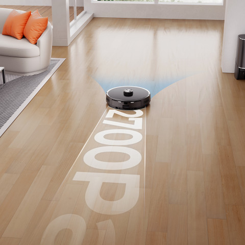 
U100 Lite robotas dulkių siurblys su šluostės funkcija + įkrovimo stotelė - pilkas
