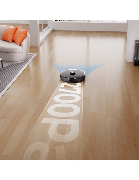 
U100 Lite robotas dulkių siurblys su šluostės funkcija + įkrovimo stotelė - pilkas
