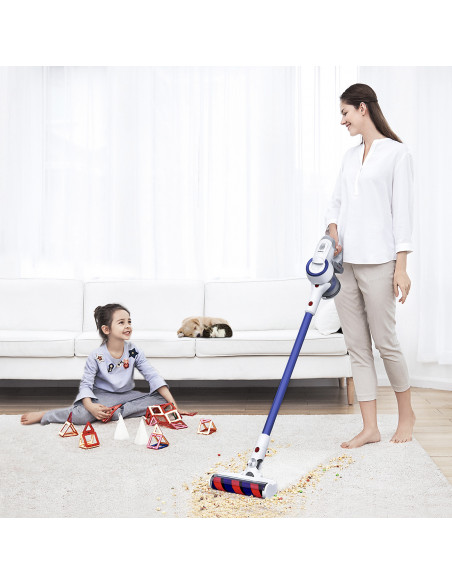 
JIMMY JV53 Lite 425W lengvas belaidis dulkių siurblys – baltas ir mėlynas
