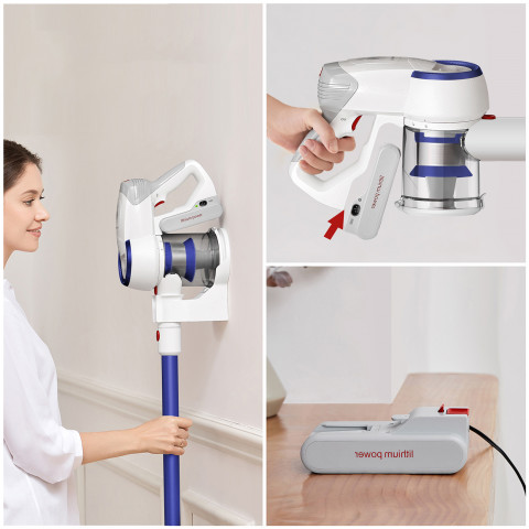 
JIMMY JV53 Lite 425W lengvas belaidis dulkių siurblys – baltas ir mėlynas
