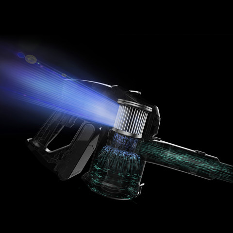 
JIMMY JV53 Lite 425W lengvas belaidis dulkių siurblys – baltas ir mėlynas
