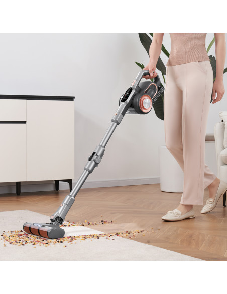 
JIMMY H10 Pro belaidis dulkių siurblys su didele siurbimo galia - sidabriškai pilkas
