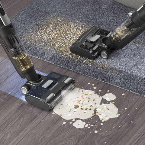 
3 viename belaidis dulkių siurblys, skalbimo mašina, šluota ir šveitiklis JIMMY HW9 300W - juodas ir sidabrinis
