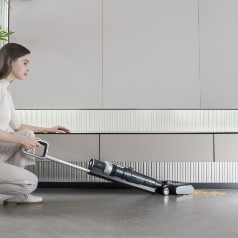 
3 viename belaidis dulkių siurblys, skalbimo mašina, šluota ir šveitiklis JIMMY HW9 300W - juodas ir sidabrinis
