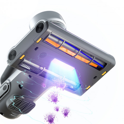 
Čiužinių dulkių siurblys alergiškiems žmonėms, UV erkučių sterilizavimas ir ultragarsas JIMMY BX7 600W - sidabriškai pi...