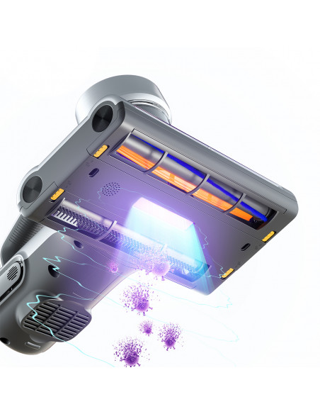 
Čiužinių dulkių siurblys alergiškiems žmonėms, UV erkučių sterilizavimas ir ultragarsas JIMMY BX7 600W - sidabriškai pi...