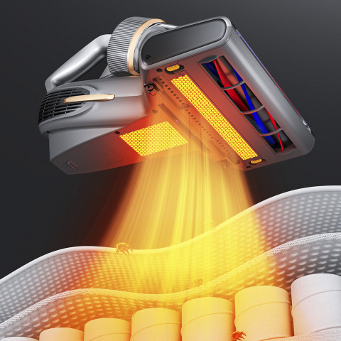 
Čiužinių dulkių siurblys alergiškiems žmonėms, UV erkučių sterilizavimas ir ultragarsas, JIMMY BX7 Pro Max 700W - pilka...