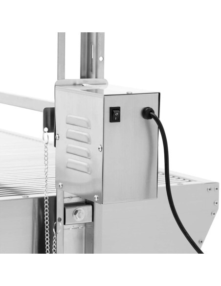 Grilis su anglimis su elektriniu kepsniu paršeliui kepti 13 W 40 kg 137 cm Grilis su anglimis su elektriniu kepsniu paršeliui kepti 13 W 40 kg 137 cm