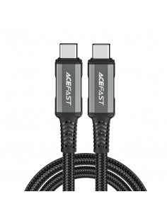 
USB-C USB4 PD3.1 5A kabelis duomenims ir vaizdo įrašams 4K 1 m - pilkai juodas
