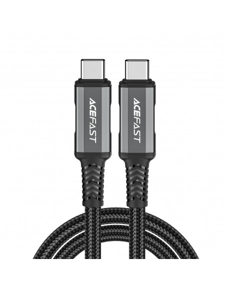 
USB-C USB4 PD3.1 5A kabelis duomenims ir vaizdo įrašams 4K 1 m - pilkai juodas
