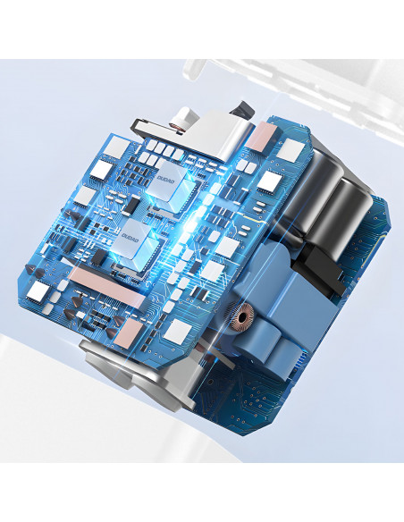 
USB-A 2.1A sieninis įkroviklis + USB-A - microUSB laidas - baltas
