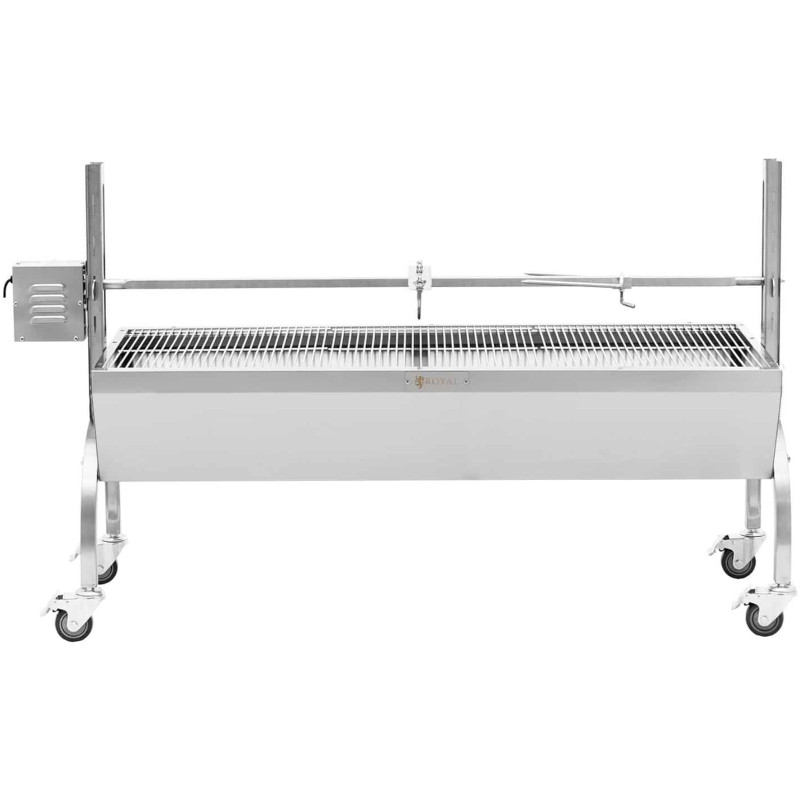 Grilis su anglimis su elektriniu kepsniu paršeliui kepti 13 W 40 kg 137 cm