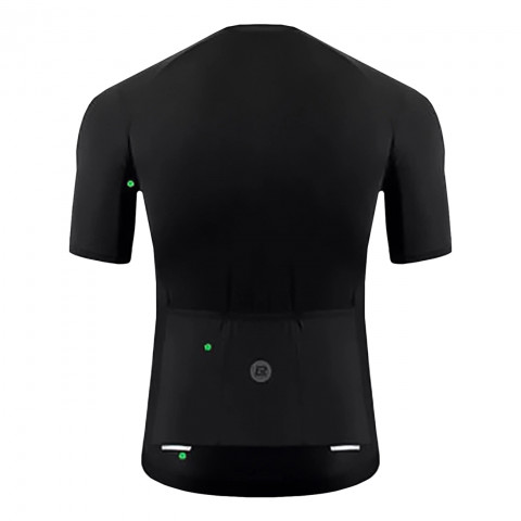 
XXL trumpų rankovių dviratininko marškinėliai – juodi
