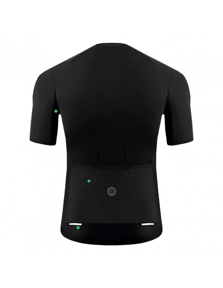 
XXL trumpų rankovių dviratininko marškinėliai – juodi
