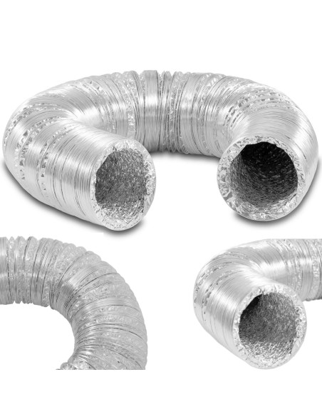Vamzdis oro kondicionavimo ventiliacijai, aliuminio, sk. 100mm ilgis 10m Vamzdis oro kondicionavimo ventiliacijai, aliuminio, sk. 100mm ilgis 10m