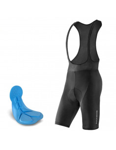 
Dviratininko šortai su dirželiu ir apsauga XL - juodi
