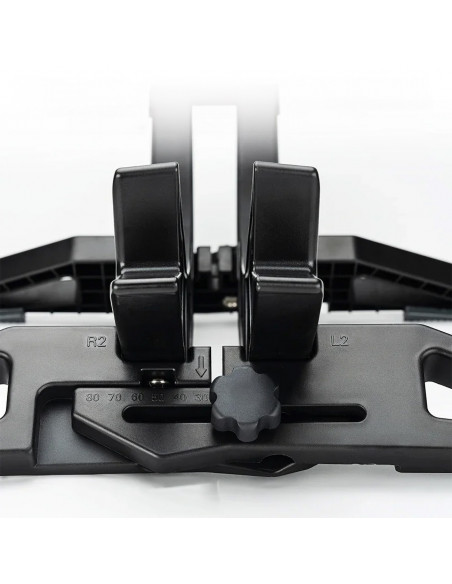 
Dviračio stovas ratui arba padangai, reguliuojamo pločio 3–8 cm – juodas
