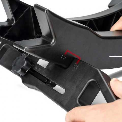 
Dviračio stovas ratui arba padangai, reguliuojamo pločio 3–8 cm – juodas
