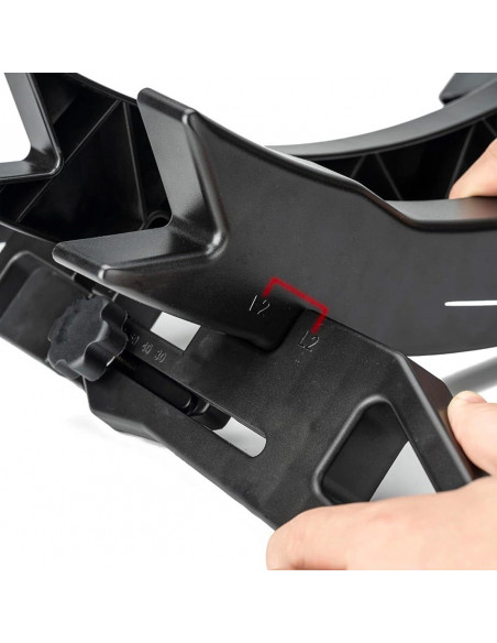 
Dviračio stovas ratui arba padangai, reguliuojamo pločio 3–8 cm – juodas
