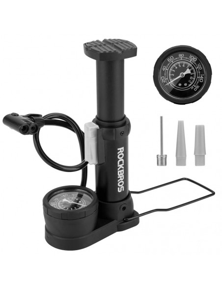 
Universalus koja valdomas dviračio grindų siurblys su manometru – juodas
