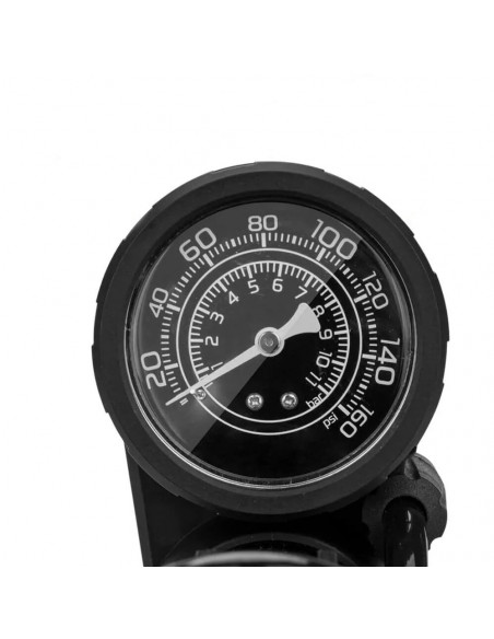 
Universalus koja valdomas dviračio grindų siurblys su manometru – juodas
