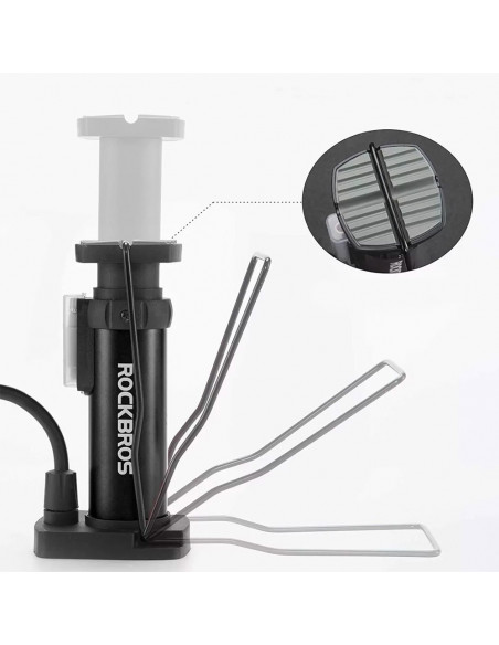 
Universalus koja valdomas dviračio grindų siurblys su manometru – juodas
