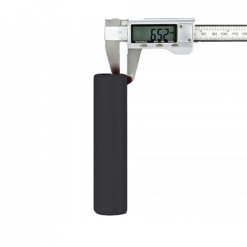 
Silikoninės putplasčio dviračių rankenos, 22 mm skersmens – juodos
