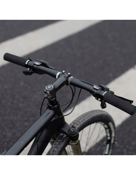 
Silikoninės putplasčio dviračių rankenos, 22 mm skersmens – juodos
