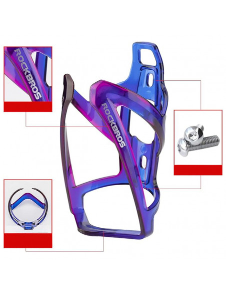 
Dviračio butelio laikiklis – mėlynas ir violetinis
