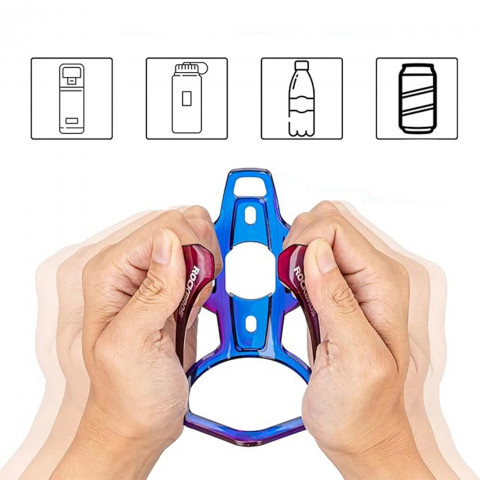 
Dviračio butelio laikiklis – mėlynas ir violetinis
