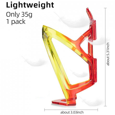 
Dviračio butelio laikiklis - raudonas ir geltonas
