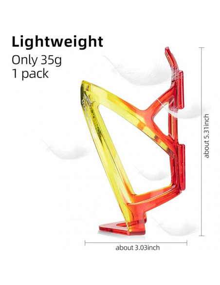 
Dviračio butelio laikiklis - raudonas ir geltonas
