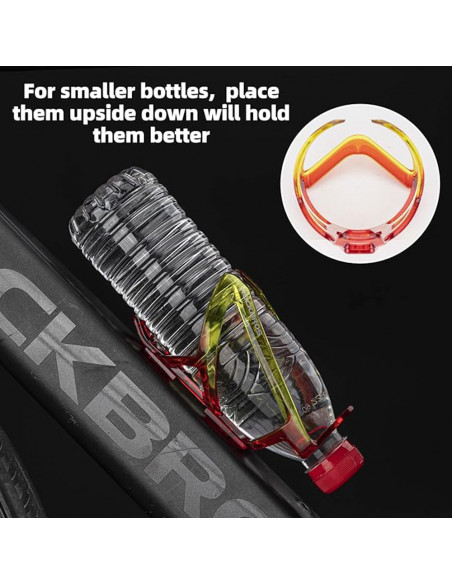 
Dviračio butelio laikiklis - raudonas ir geltonas
