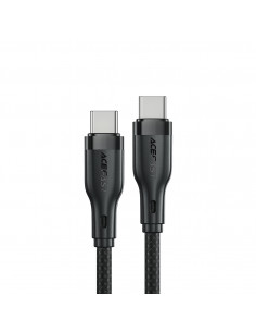 
Lankstus pintas laidas USB-C - USB-C 60W 3A 1.2m - juodas
