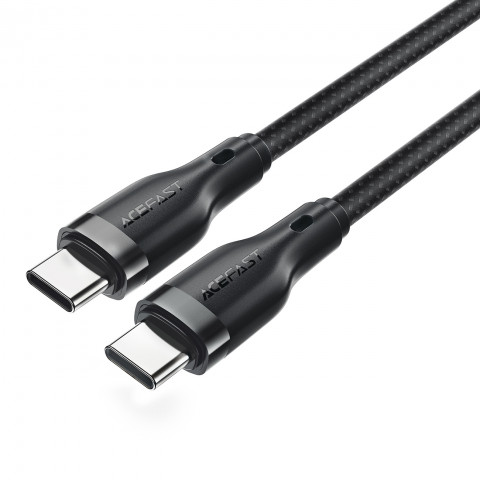 
Lankstus pintas laidas USB-C - USB-C 60W 3A 1.2m - juodas
