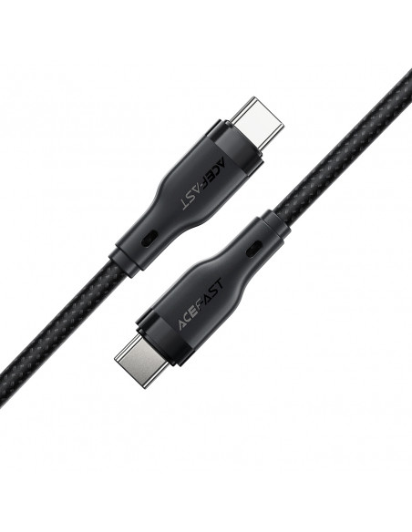 
Lankstus pintas laidas USB-C - USB-C 60W 3A 1.2m - juodas
