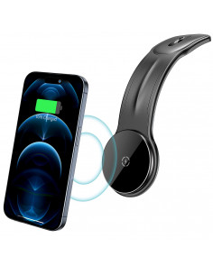 
Automobilinis telefono laikiklis su 15 W „MagSafe“ belaidžiu įkrovikliu – juodas
