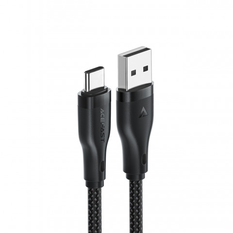
Lankstus pintas laidas USB-A - USB-C 3A 1,2 m - juodas
